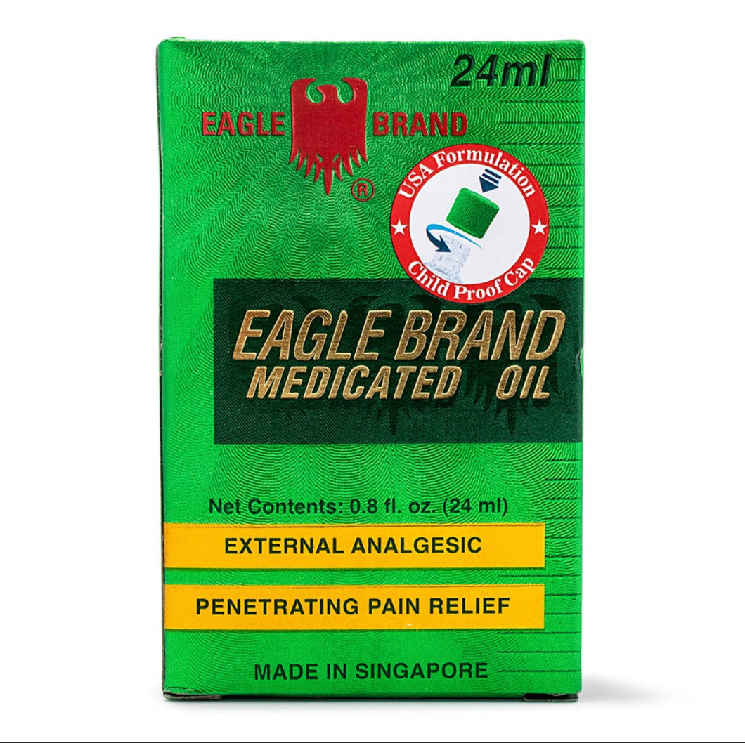 Medicated Oil Eagle Brand 24ml - Dầu gió xanh hiệu con ó 24ml