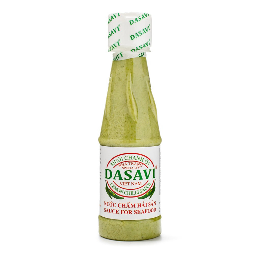 Dasavi salt , lemon and green chili sauce for seafood - Muối  chanh ớt xanh chấm hải sản Dasavi 9.2oz