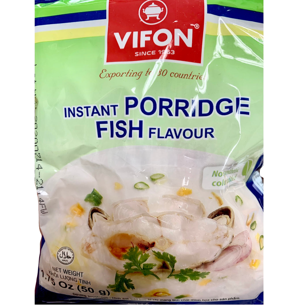 INSTANT PORRIDGE FISH FLAVOUR - Cháo Cá Ăn Liền Vifon pack of 10