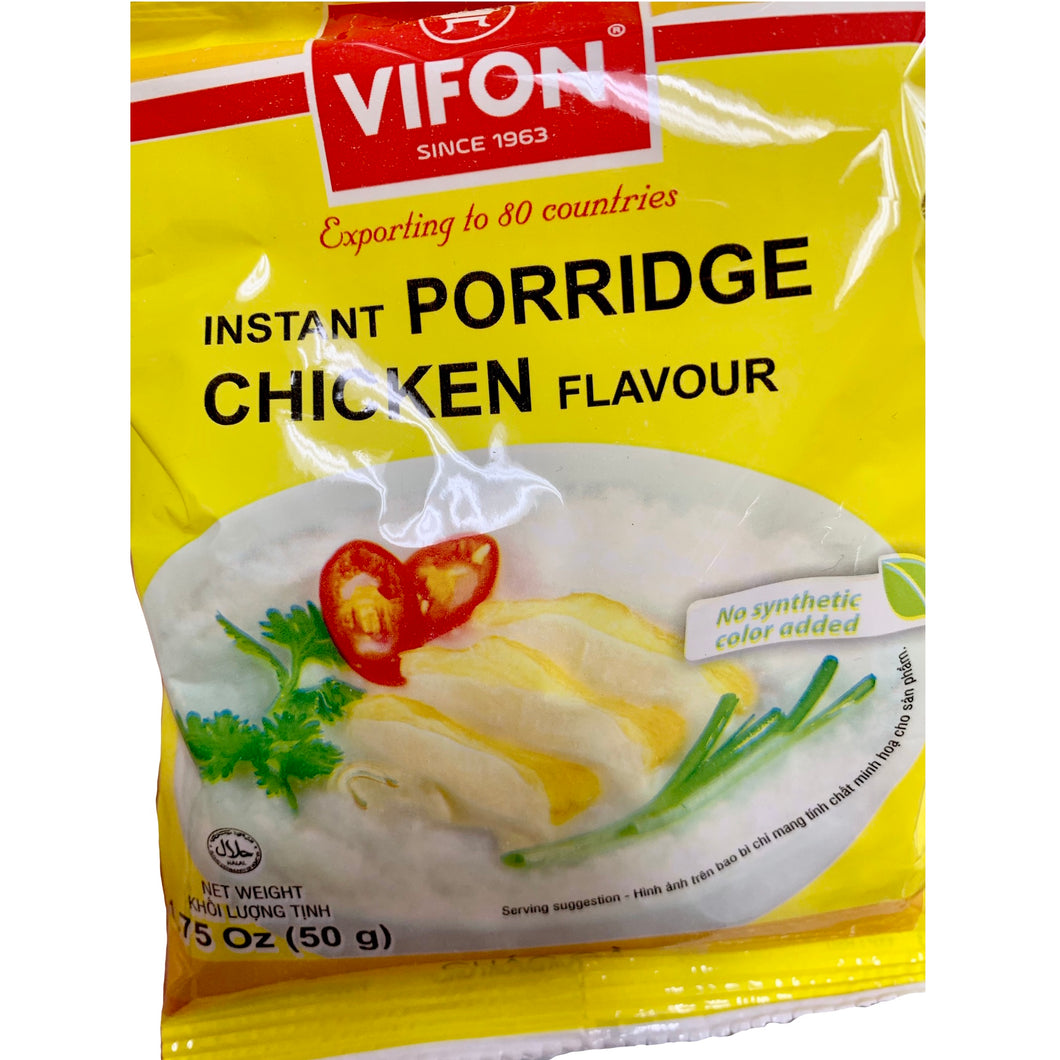 INSTANT PORRIDGE CHICKEN FLAVOUR - Cháo Gà Ăn Liền Vifon - pack of 10